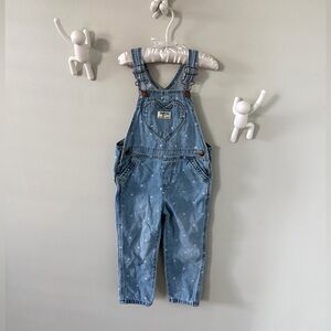 Oshkosh heart denim overalls - 3T